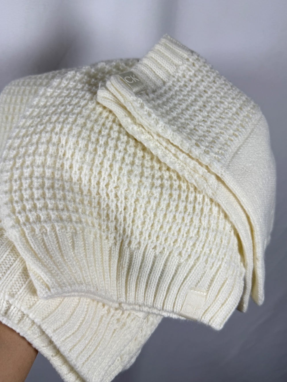 Calvin Klein Set of 3 Beanie Scarf Gloves Ivory Color